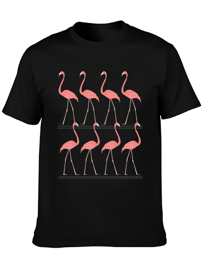 Flamingo Graphic Tee - Mens Black T-Shirt