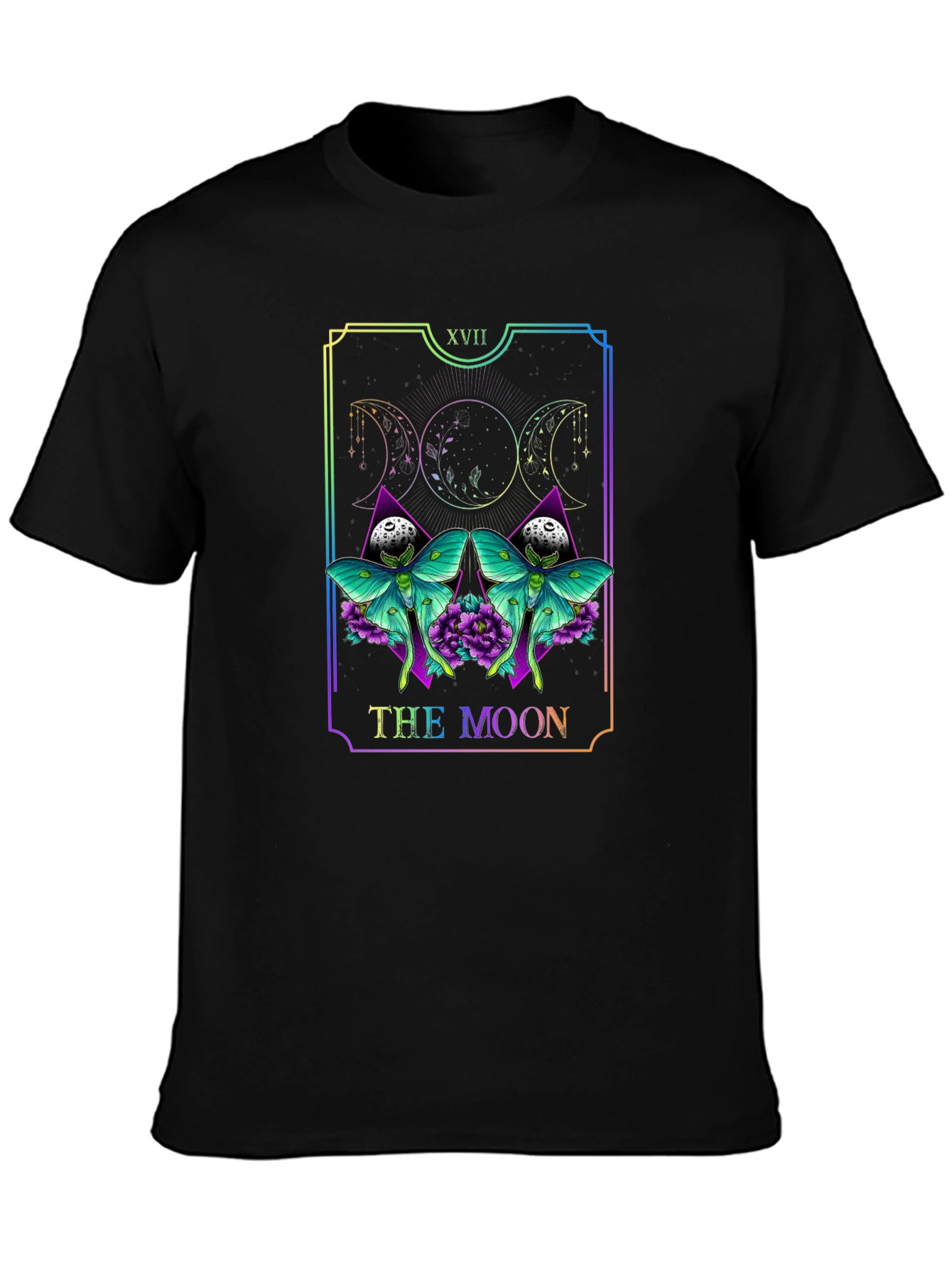 The Moon Tarot Card T-Shirt - Gothic Witchy Tee