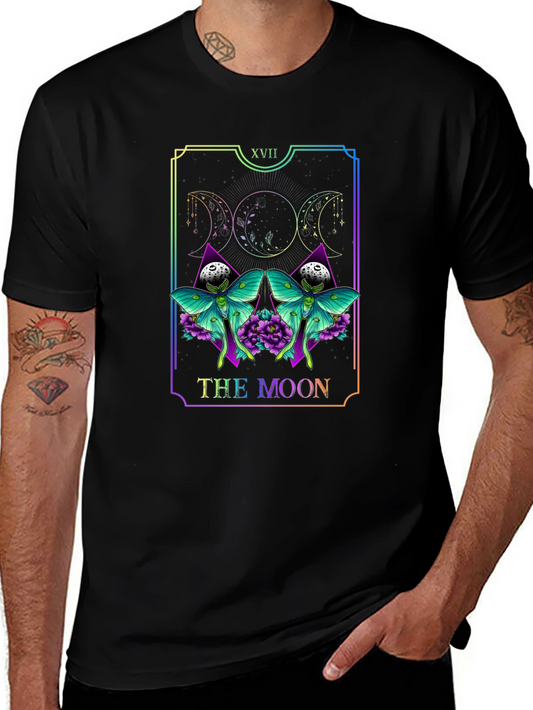 The Moon Tarot Card T-Shirt - Gothic Witchy Tee