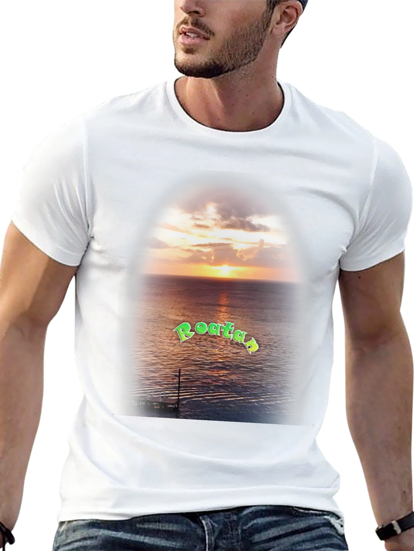 Roatan Sunset T-Shirt - Island Vibes
