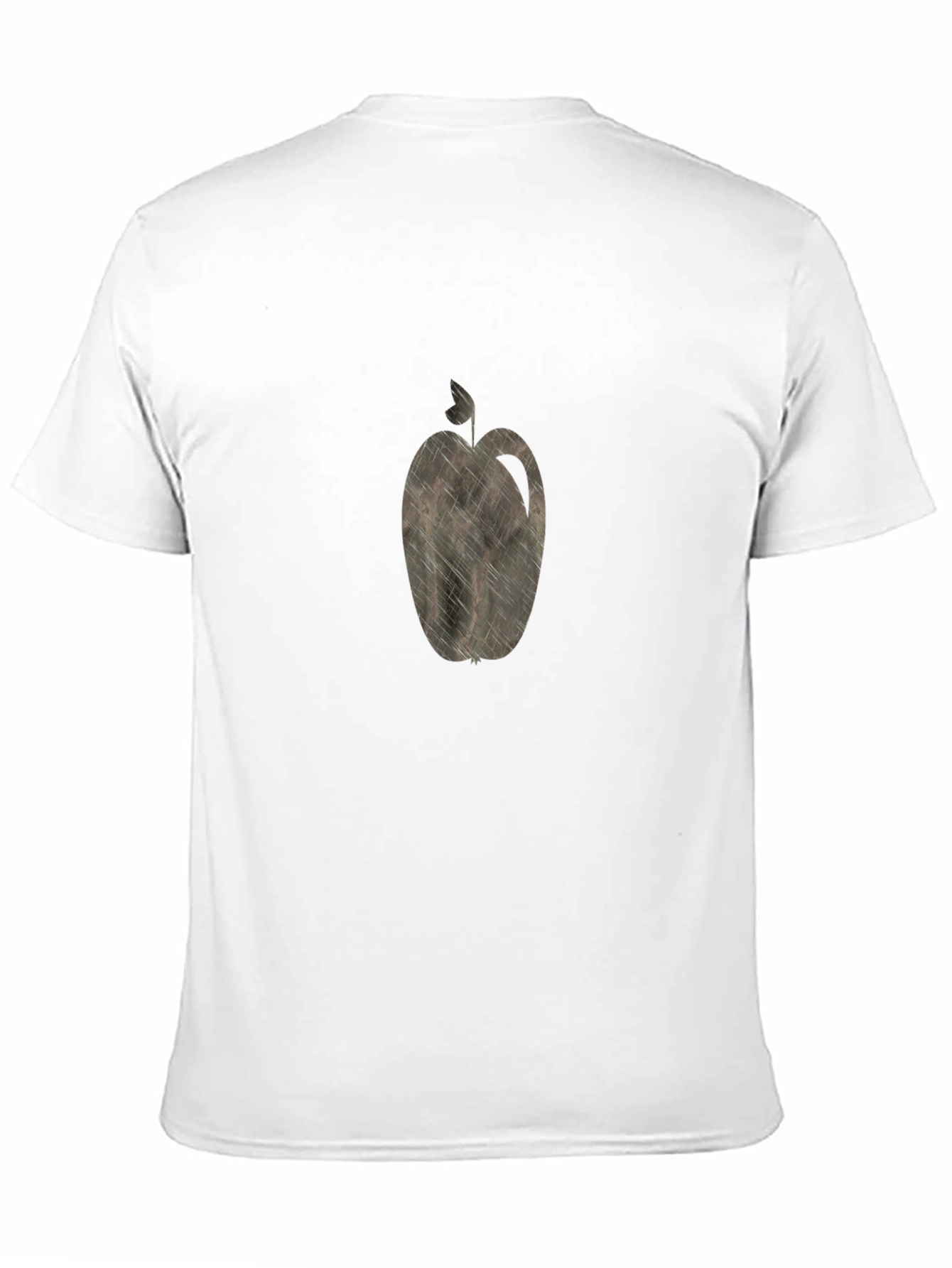Apple Graphic Print Black T-Shirt