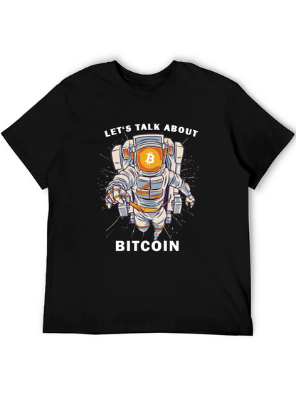 Bitcoin Astronaut Graphic T-Shirt - Crypto Space Tee