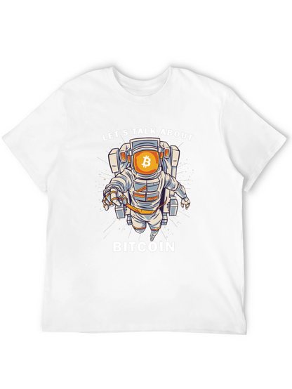 Bitcoin Astronaut Graphic T-Shirt - Crypto Space Tee