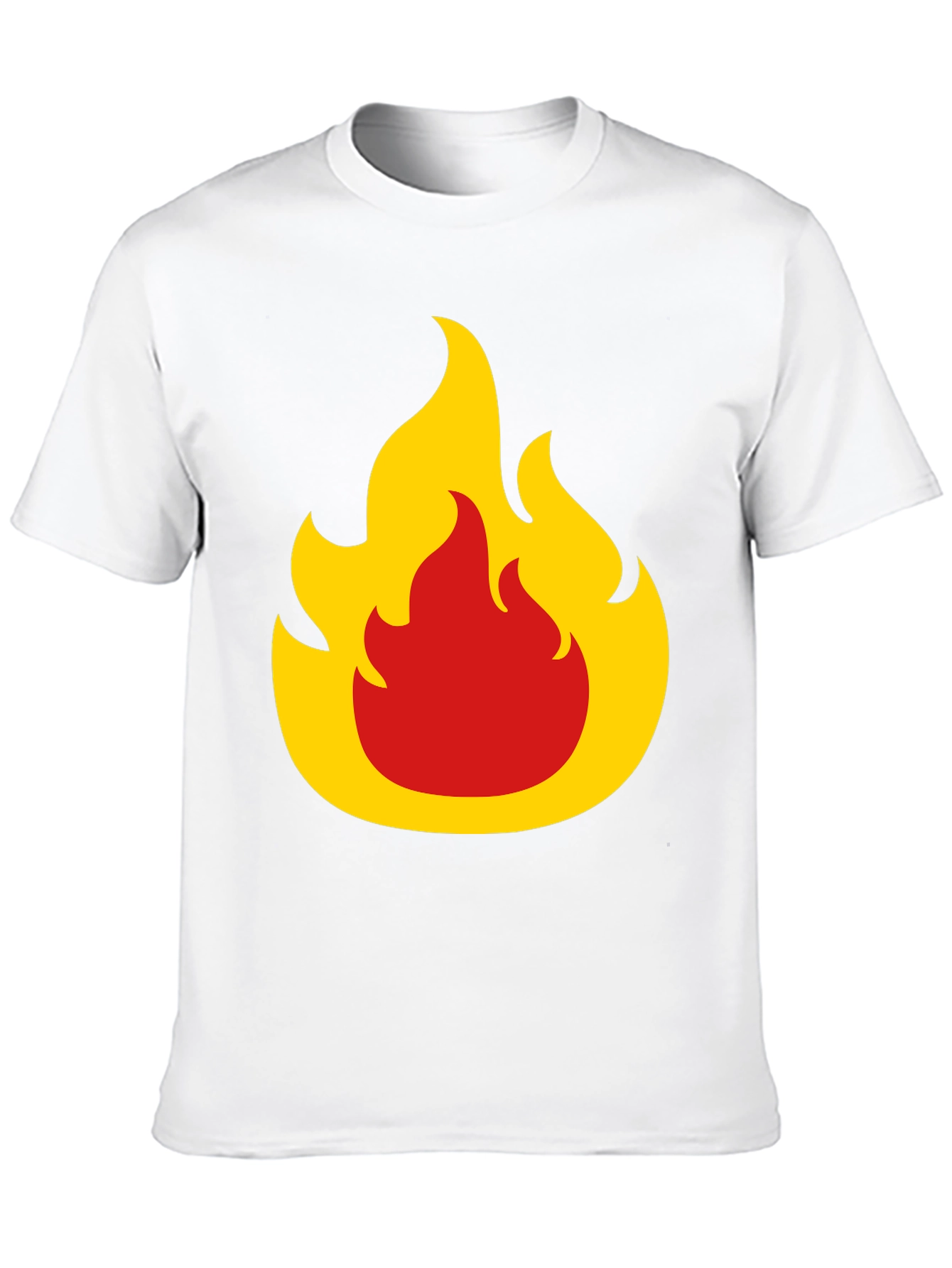 Flame Graphic Tee - Bold Black T-Shirt
