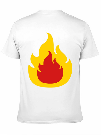 Flame Graphic Tee - Bold Black T-Shirt