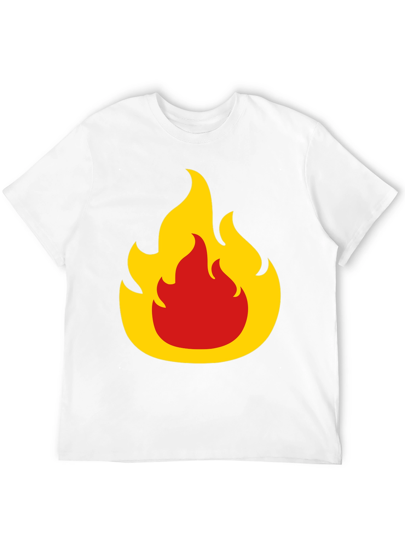 Flame Graphic Tee - Bold Black T-Shirt