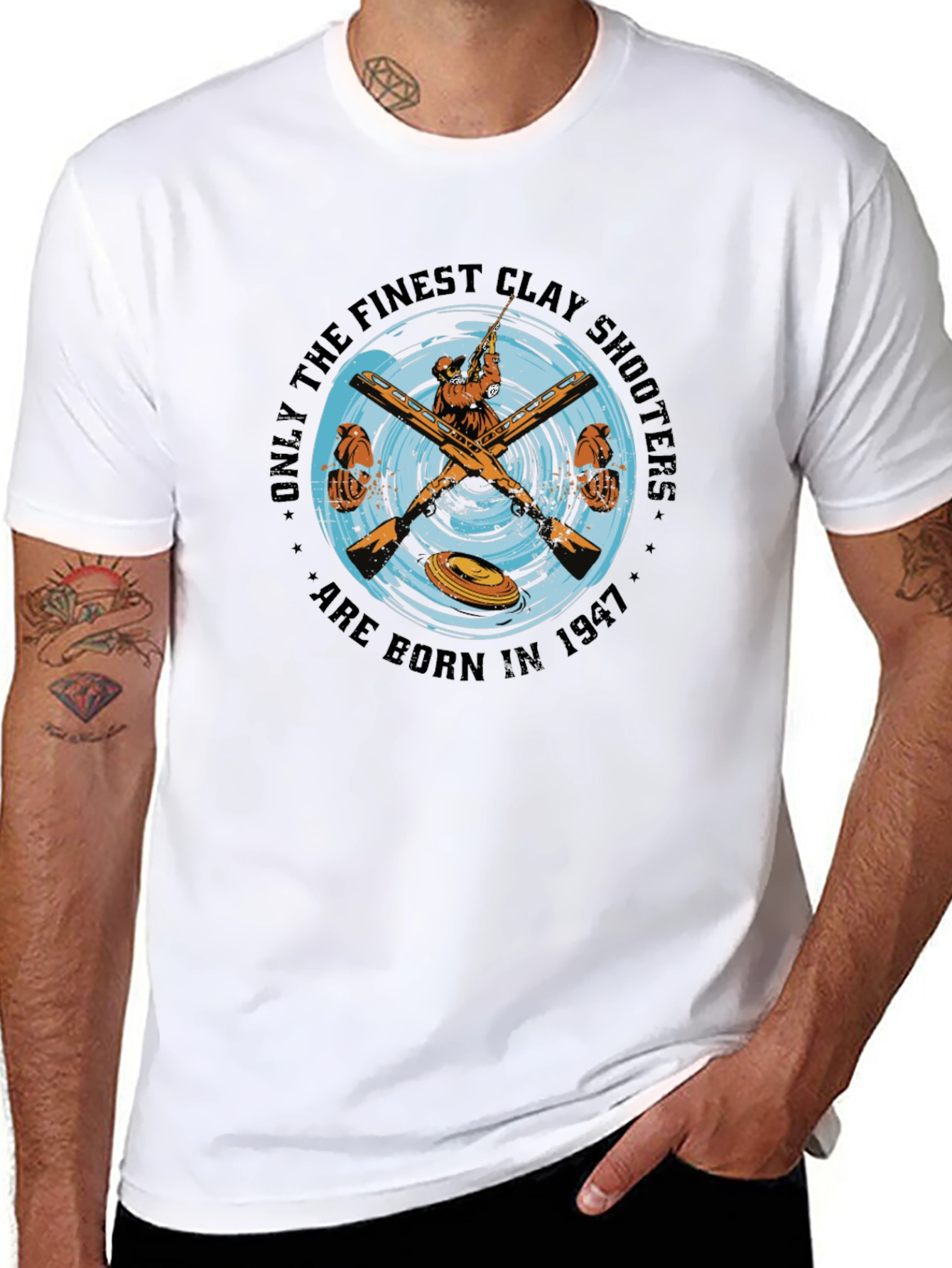 Finest Clay Shooters Born in 1947 T-Shirt