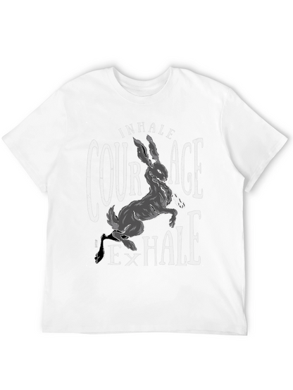 Courage Hare T-Shirt - Inhale Exhale