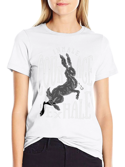 Courage Hare T-Shirt - Inhale Exhale