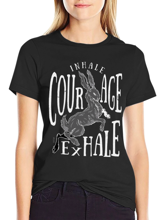 Courage Hare T-Shirt - Inhale Exhale