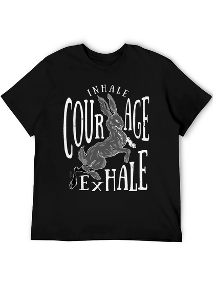 Courage Hare T-Shirt - Inhale Exhale