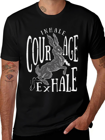 Courage Hare T-Shirt - Inhale Exhale