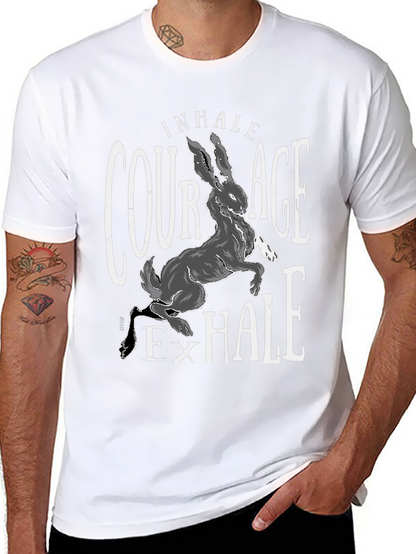 Courage Hare T-Shirt - Inhale Exhale