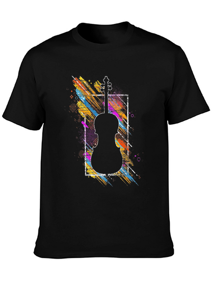 Violin Silhouette Graphic Tee
