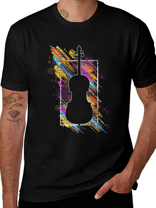Violin Silhouette Graphic Tee