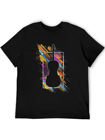 Violin Silhouette Graphic Tee