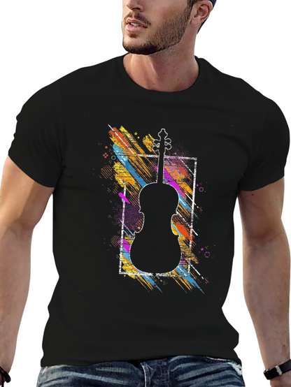 Violin Silhouette Graphic Tee