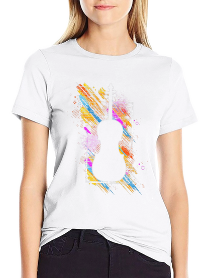 Violin Silhouette Graphic Tee