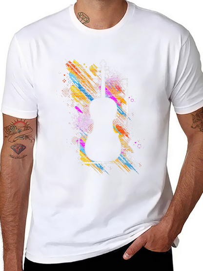 Violin Silhouette Graphic Tee