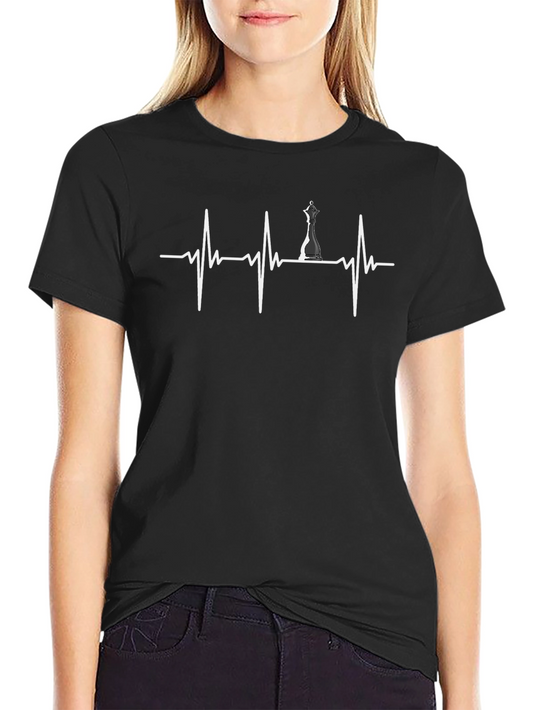 Chess Heartbeat T-Shirt - Game Lover Tee