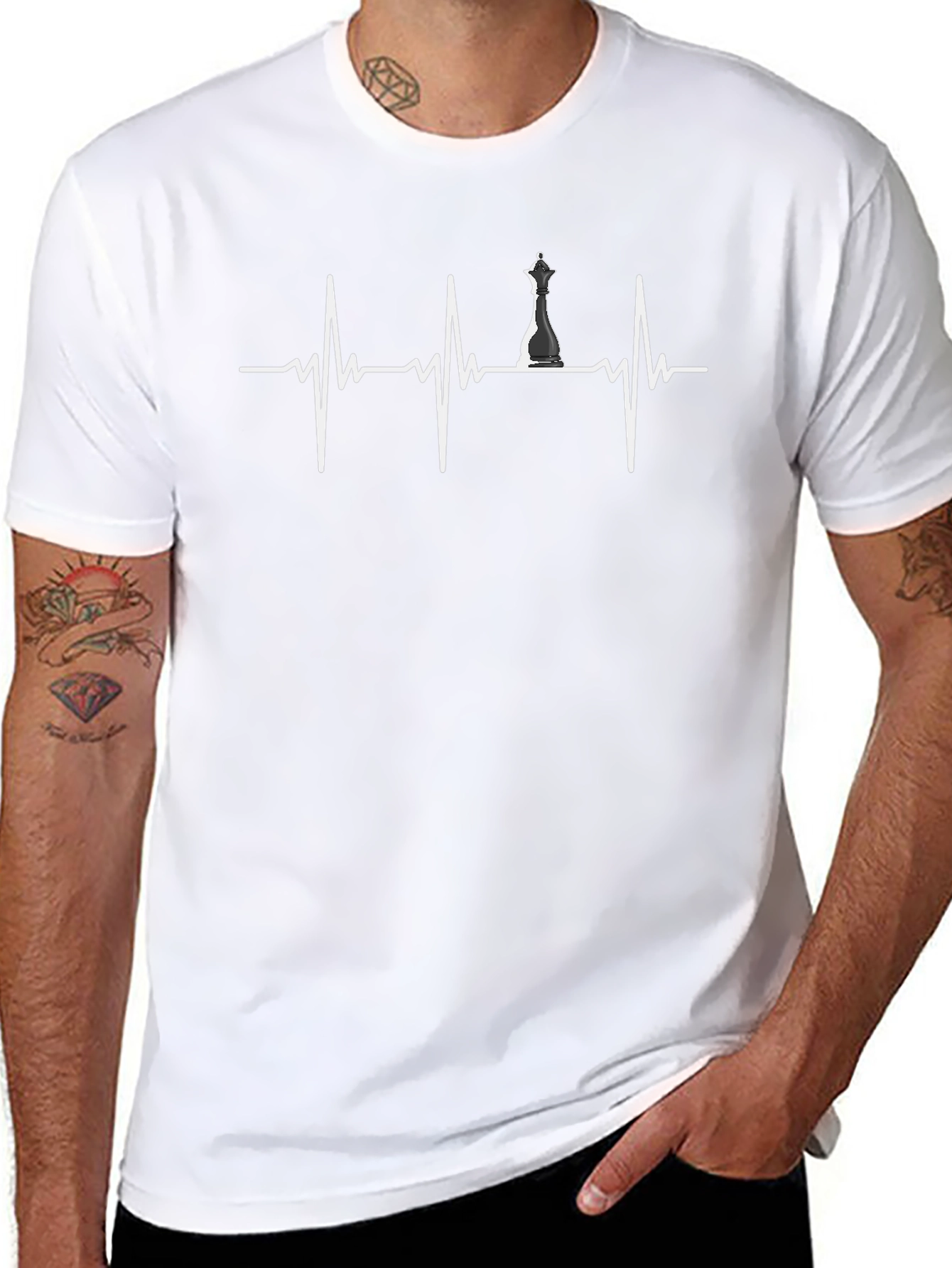 Chess Heartbeat T-Shirt - Game Lover Tee