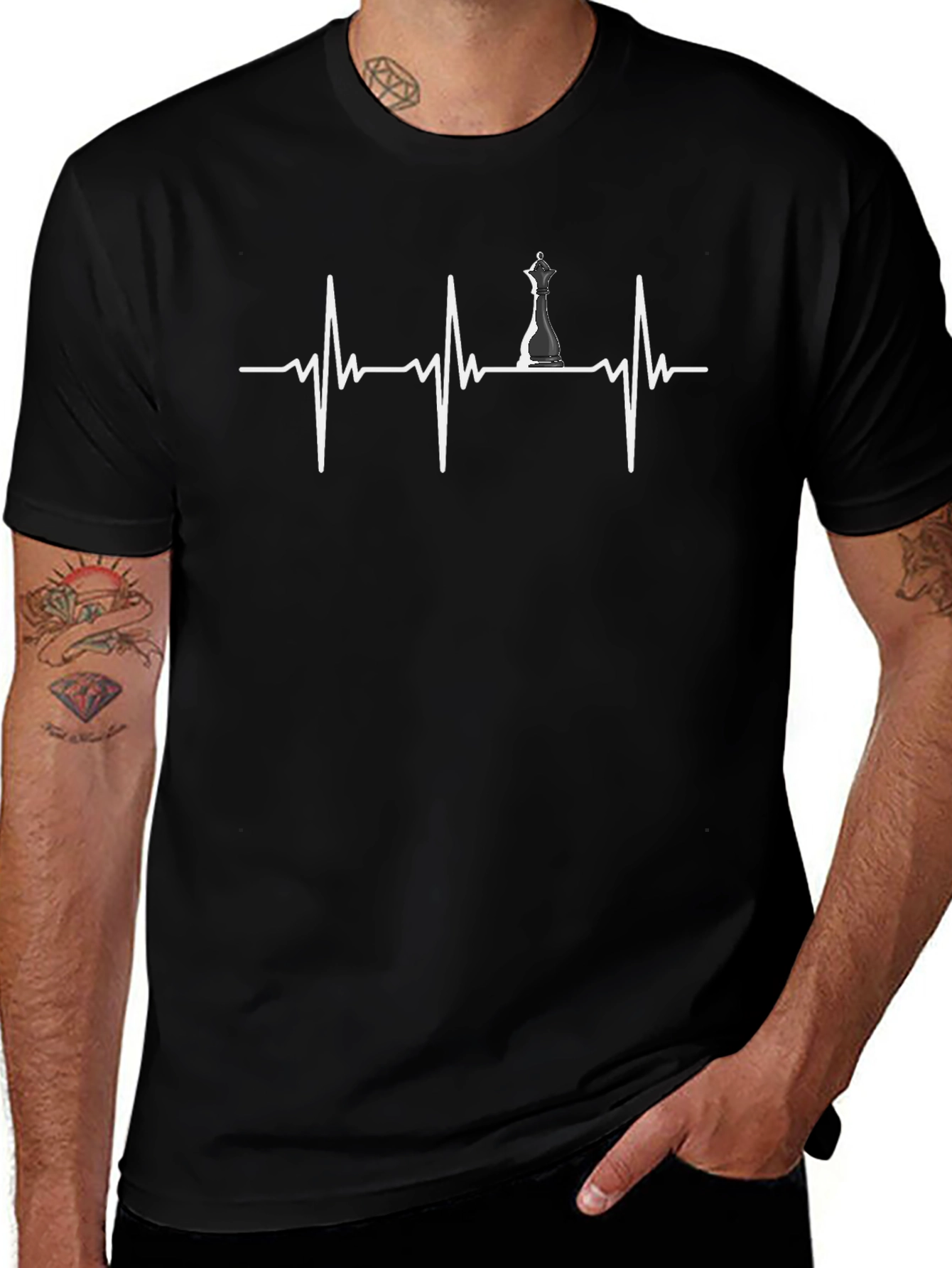 Chess Heartbeat T-Shirt - Game Lover Tee