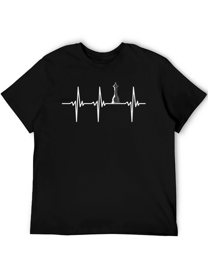 Chess Heartbeat T-Shirt - Game Lover Tee