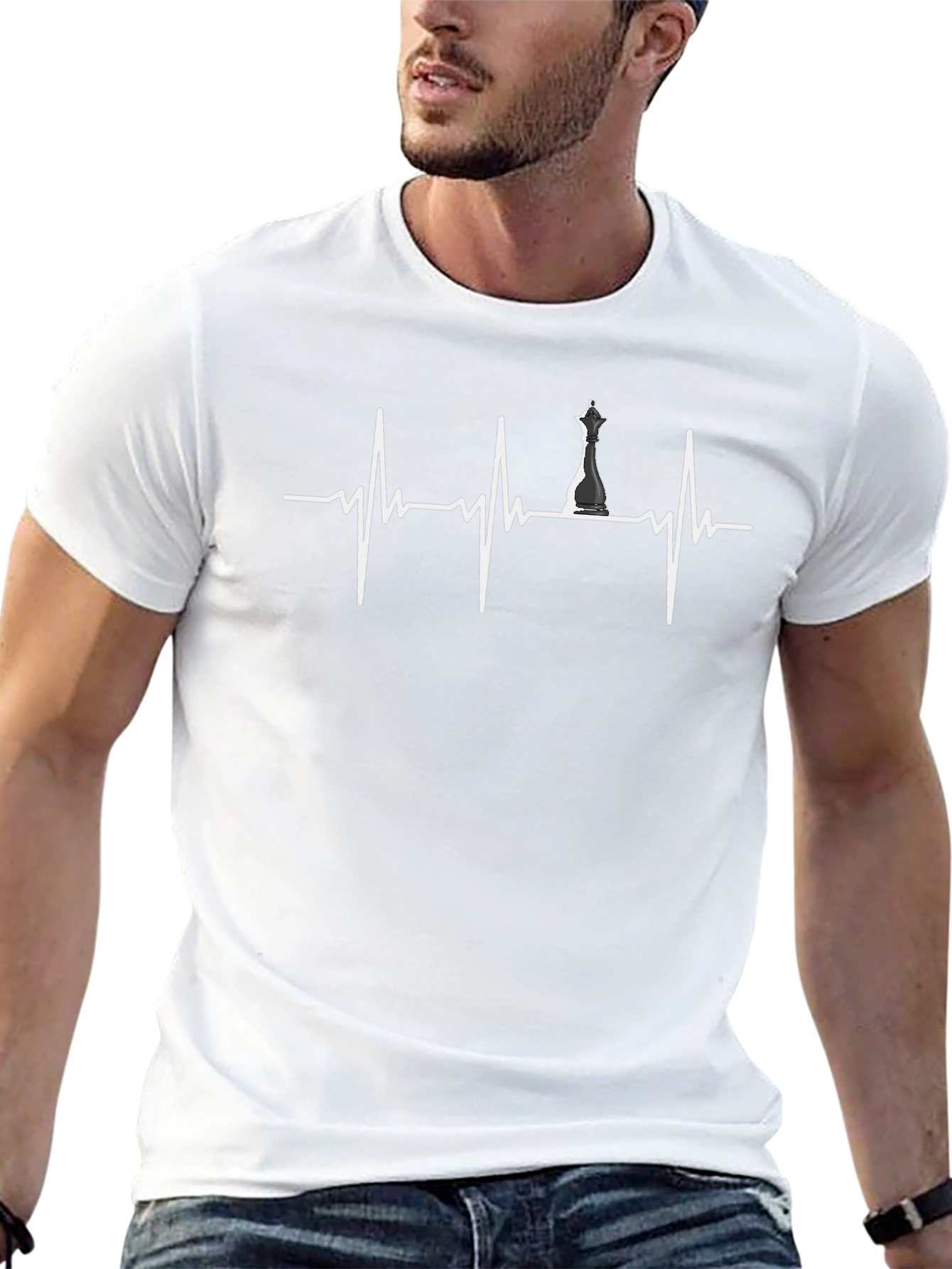 Chess Heartbeat T-Shirt - Game Lover Tee