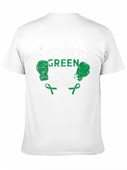 Kidney Disease Awareness Green Boxing Gloves T-Shirt