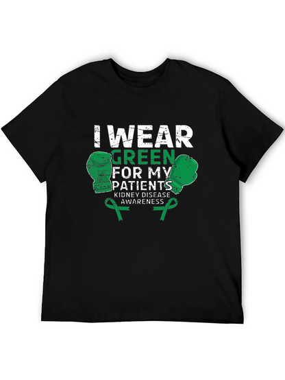 Kidney Disease Awareness Green Boxing Gloves T-Shirt