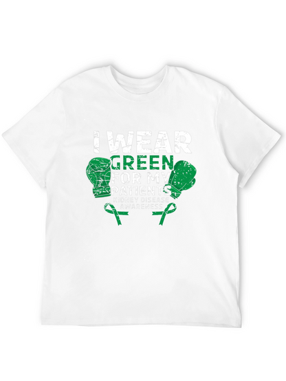 Kidney Disease Awareness Green Boxing Gloves T-Shirt