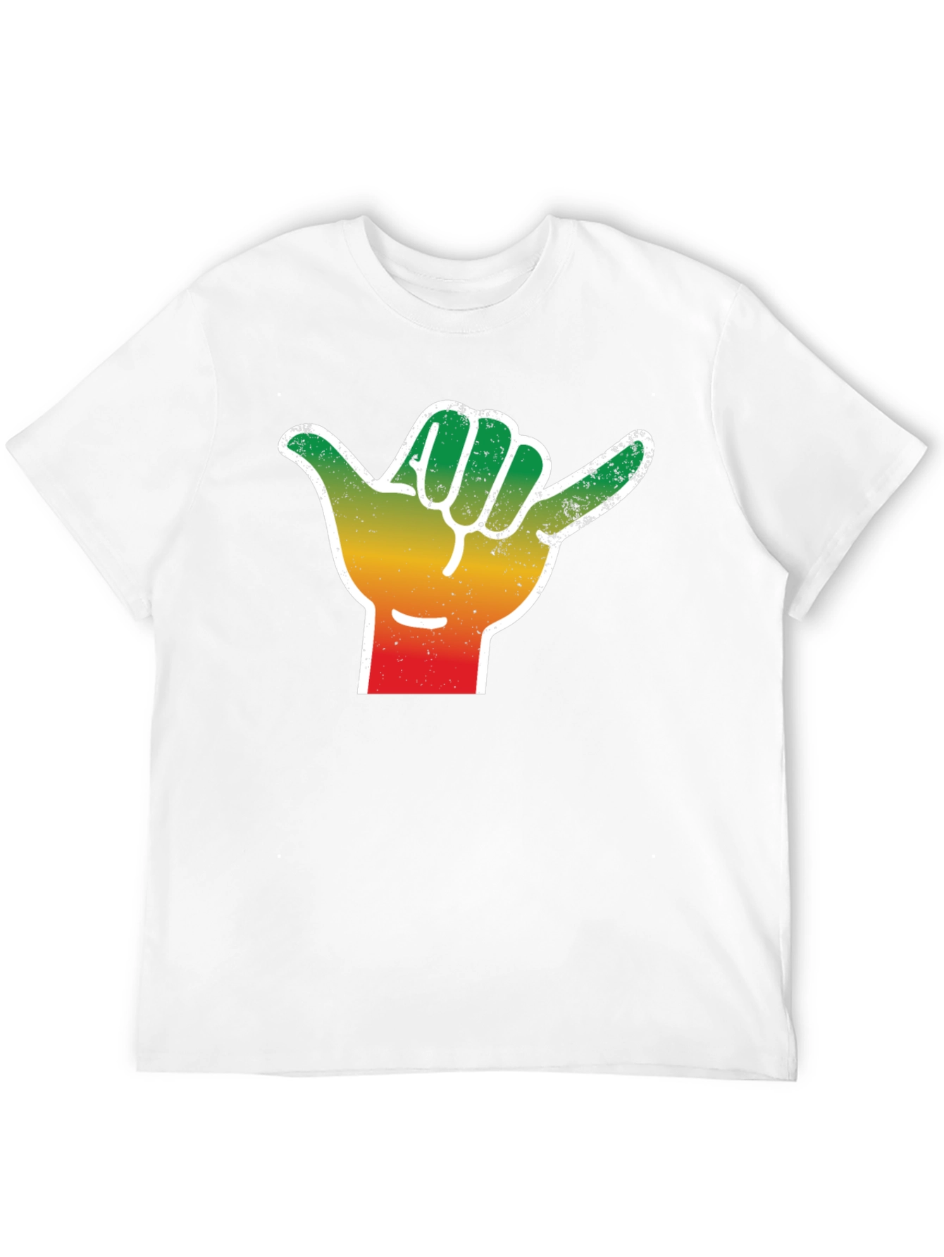 Rasta Shaka Hand Sign T-Shirt - Black