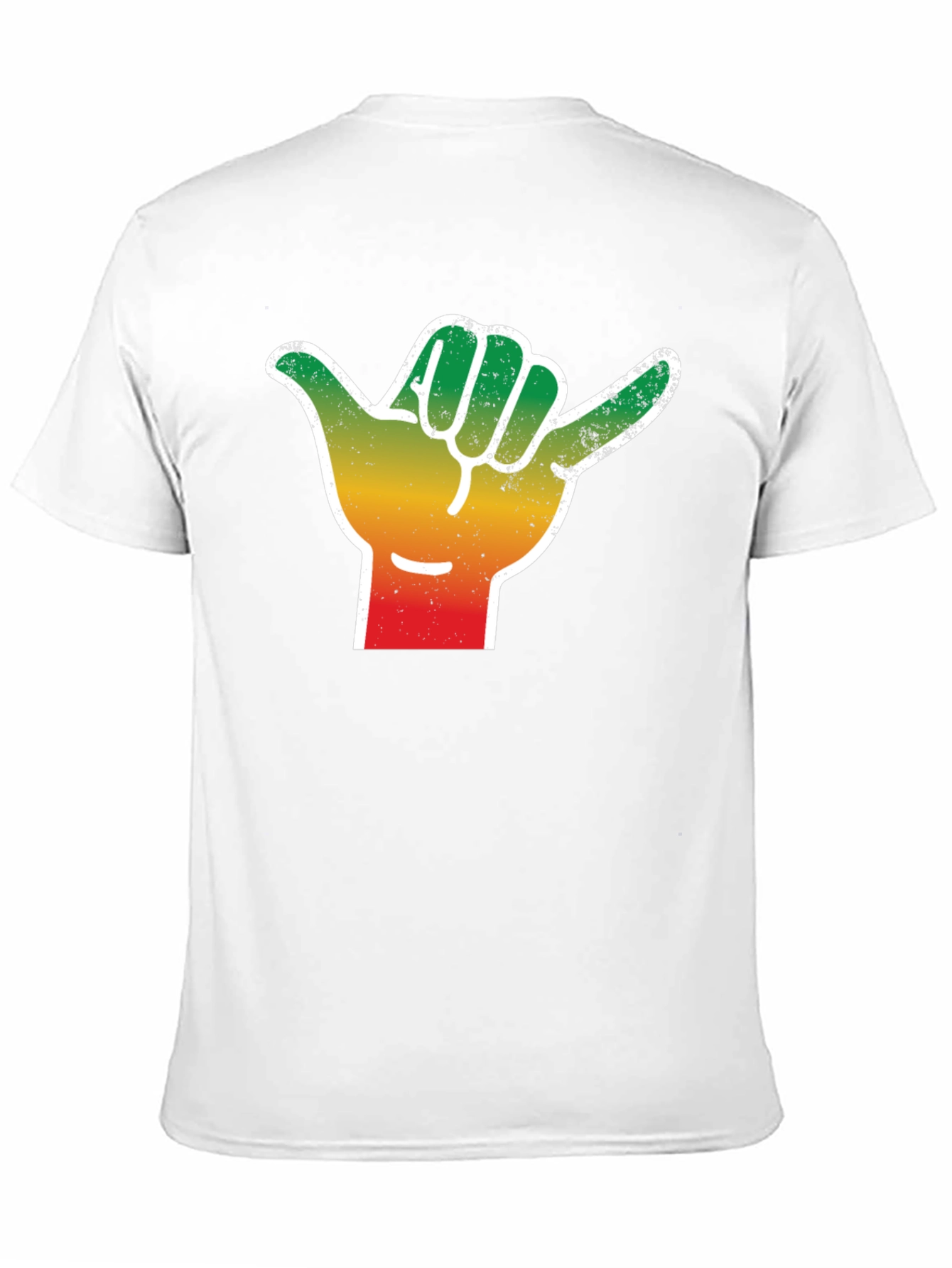 Rasta Shaka Hand Sign T-Shirt - Black