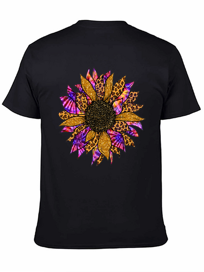 Sunflower Leopard Tie Dye Graphic Tee