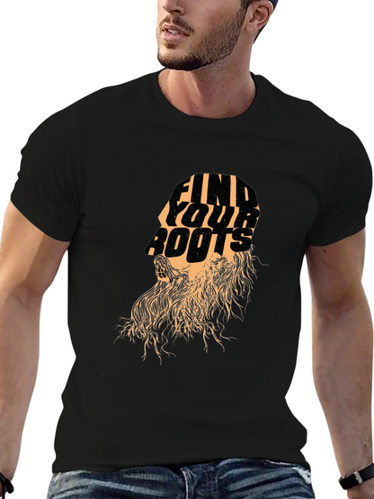 Find Your Roots Graphic Black T-Shirt