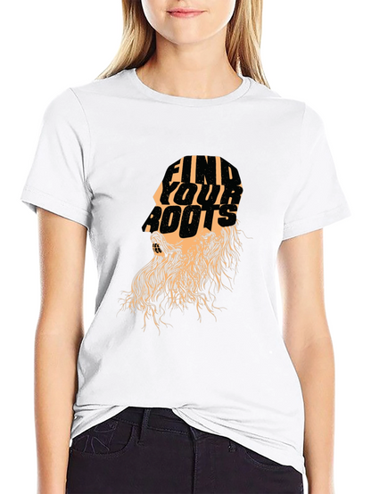 Find Your Roots Graphic Black T-Shirt