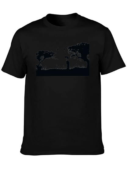 Romantic Silhouette Graphic Tee - Unisex Soft Cotton