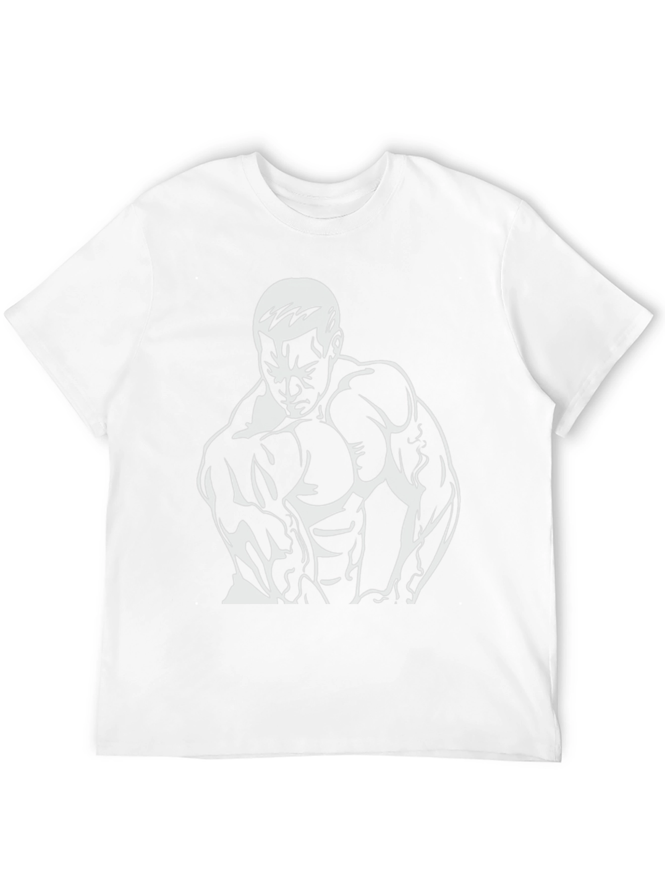 Bodybuilder Graphic Tee - Black Cotton Fitness Shirt