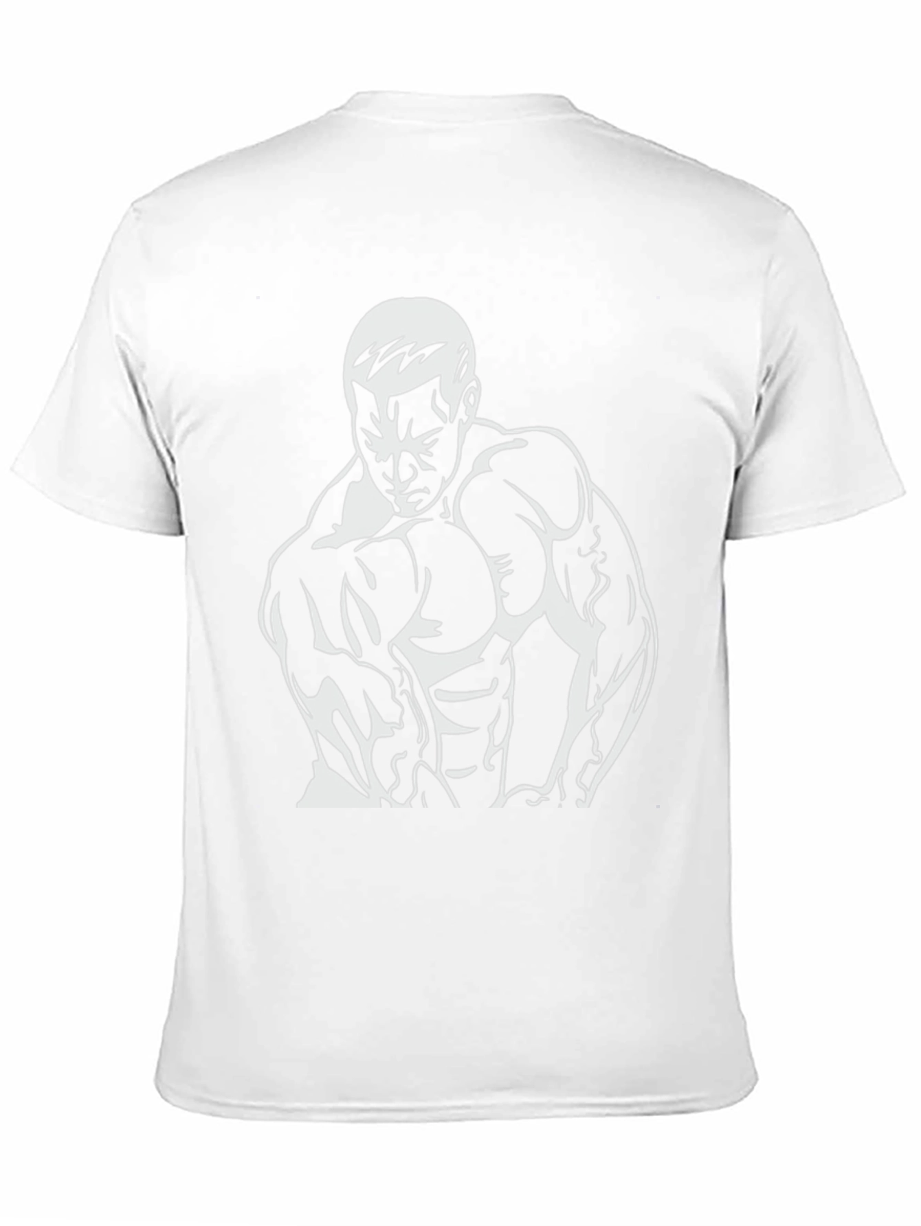 Bodybuilder Graphic Tee - Black Cotton Fitness Shirt