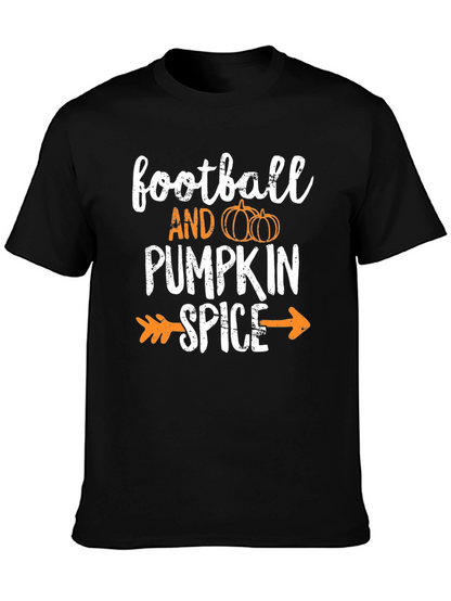 Football and Pumpkin Spice T-Shirt