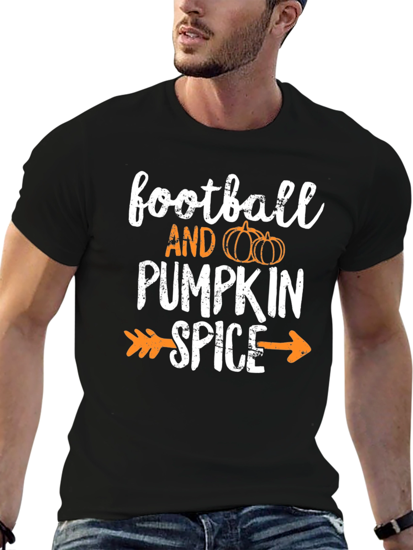 Football and Pumpkin Spice T-Shirt