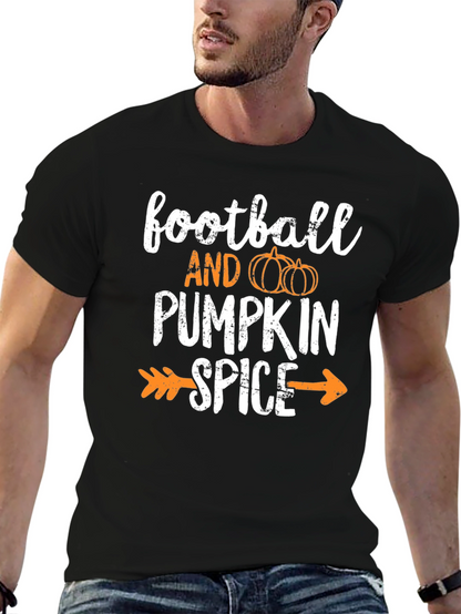 Football and Pumpkin Spice T-Shirt