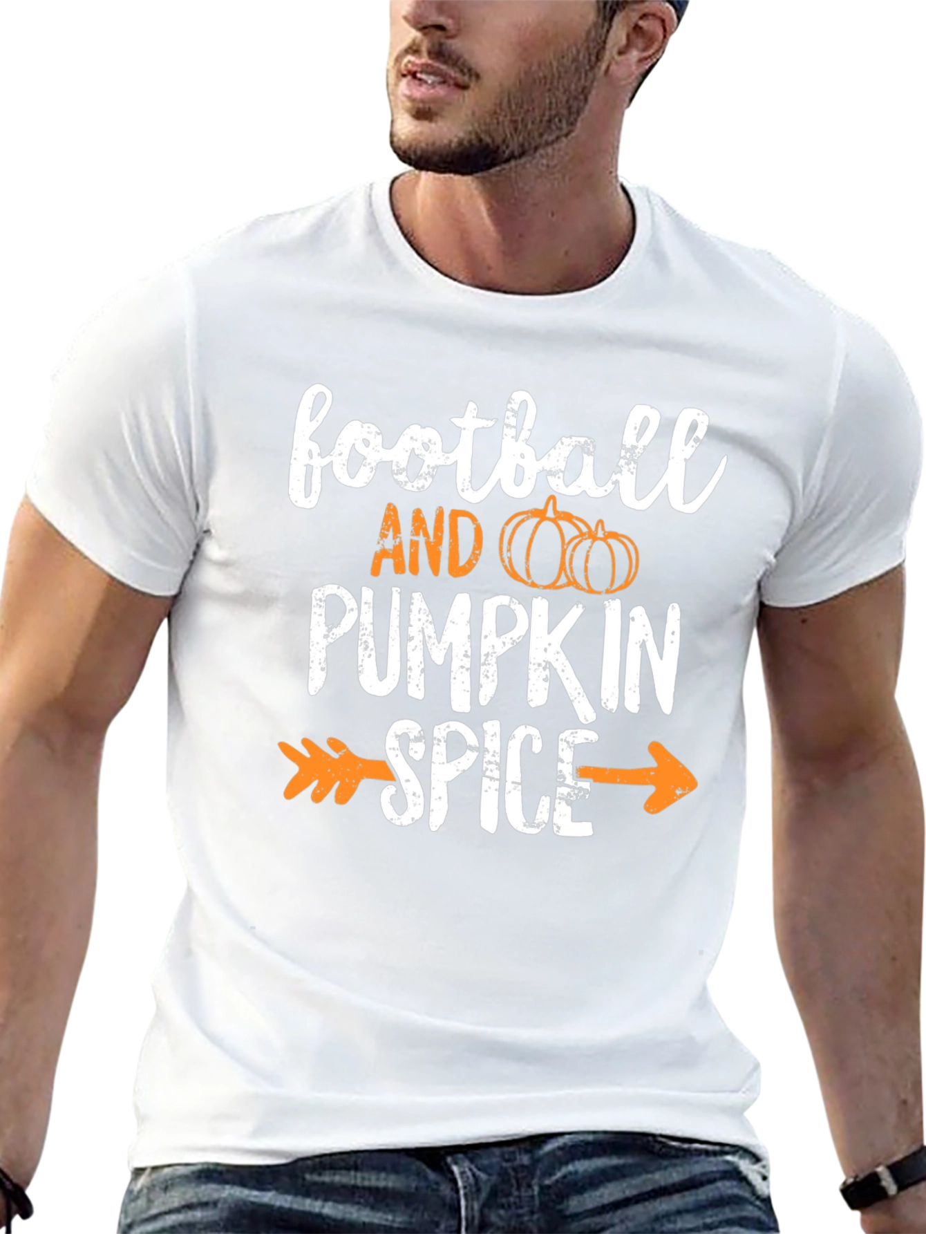 Football and Pumpkin Spice T-Shirt