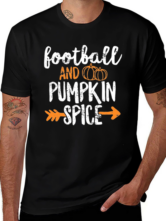 Football and Pumpkin Spice T-Shirt