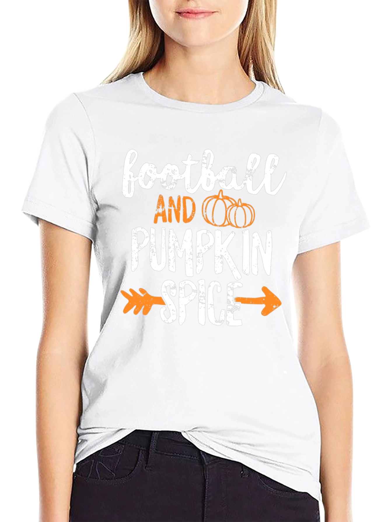 Football and Pumpkin Spice T-Shirt
