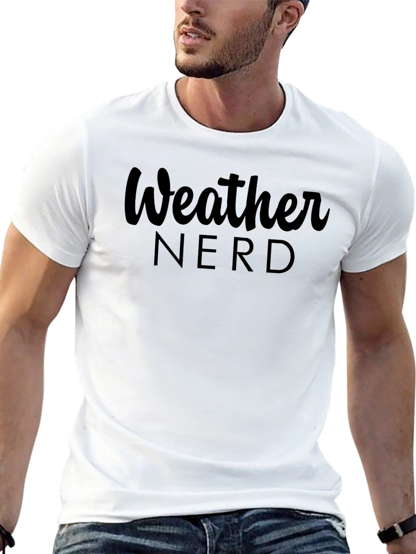 Weather Nerd T-Shirt - Black Mens