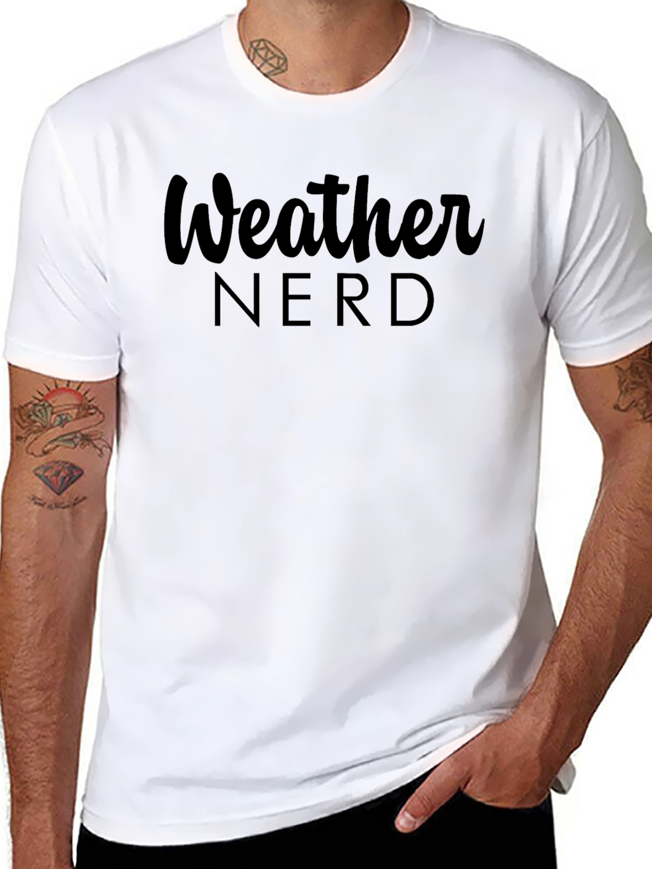 Weather Nerd T-Shirt - Black Mens
