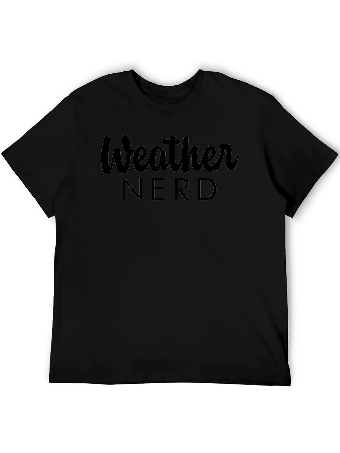 Weather Nerd T-Shirt - Black Mens