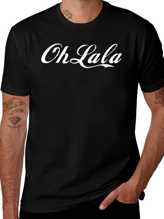 Oh Lala Graphic Tee - Stylish & Comfortable Black T-Shirt
