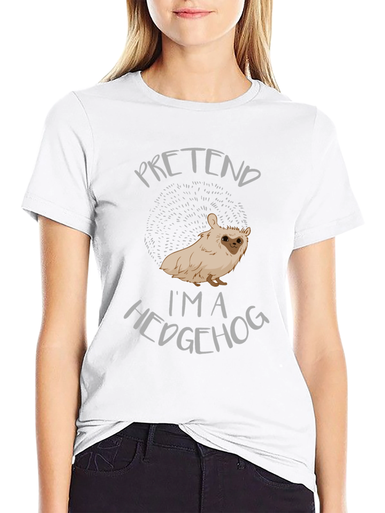 Pretend Im A Hedgehog Novelty T-Shirt